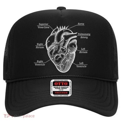 Cardiology Cardiologist Heart Anatomy Distressed Gift Hat