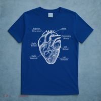 Cardiology Cardiologist Heart Anatomy Distressed Gift T-Shirt thumb 5