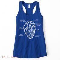 Cardiology Cardiologist Heart Anatomy Distressed Gift Women's Tank Top thumb 0