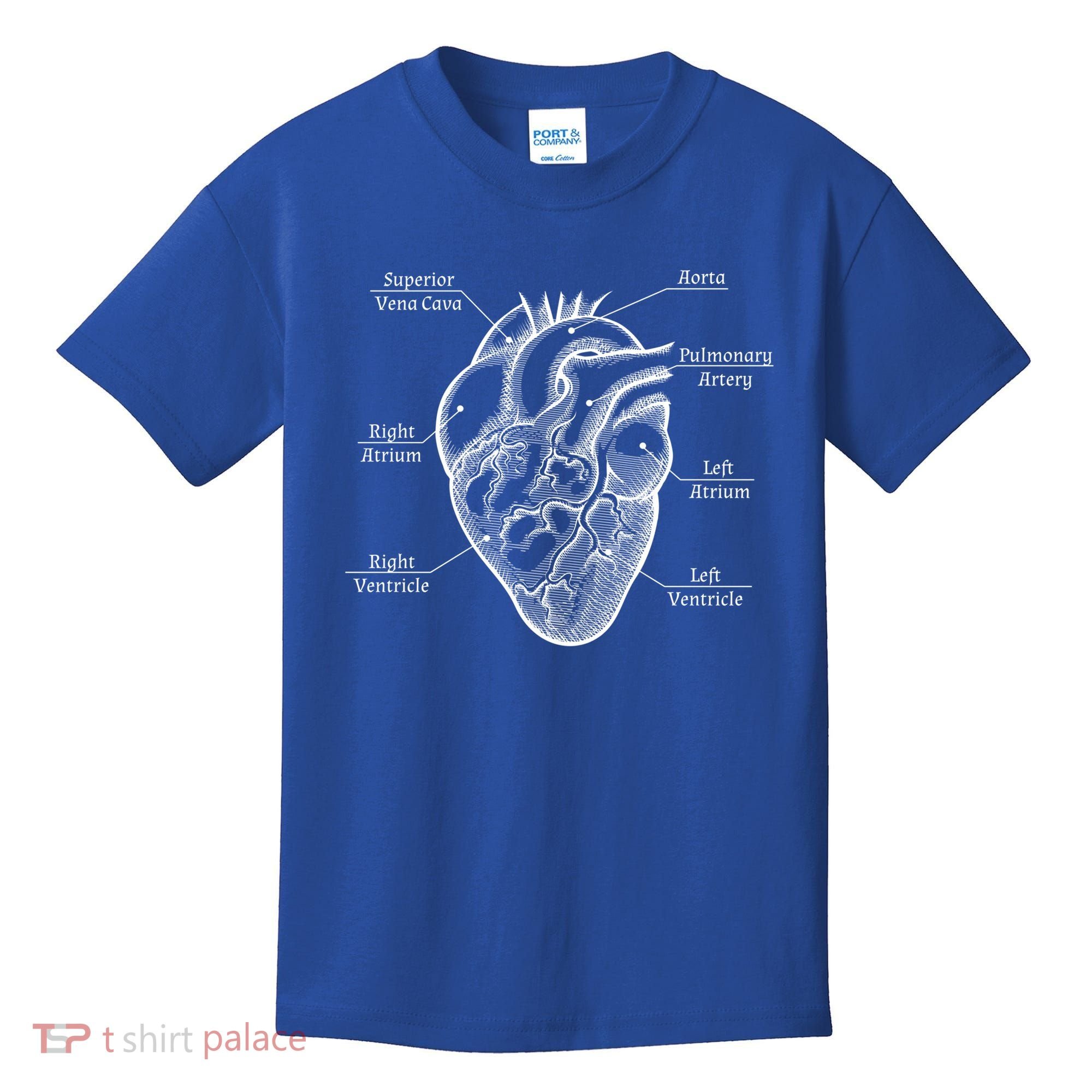 Cardiology Cardiologist Heart Anatomy Distressed Gift Kids T-Shirt