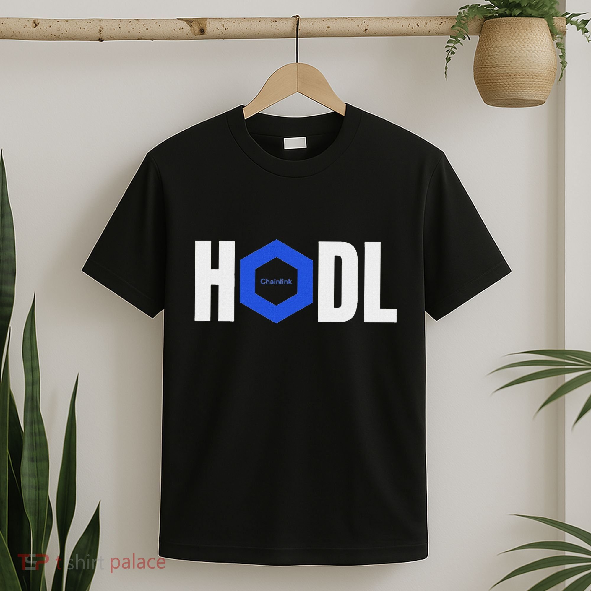 Chainlink Crypto Hodl Text Link Cryptocurrency Words T-Shirt