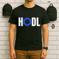 Chainlink Crypto Hodl Text Link Cryptocurrency Words T-Shirt thumb 6
