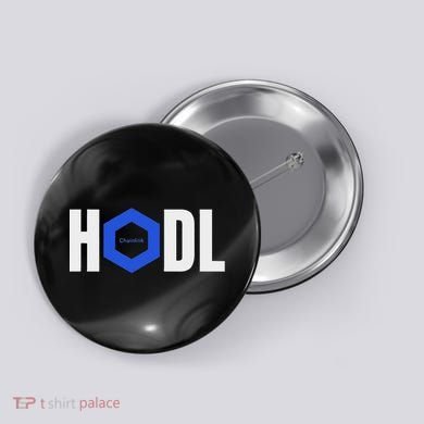 Chainlink Crypto Hodl Text Link Cryptocurrency Words Button