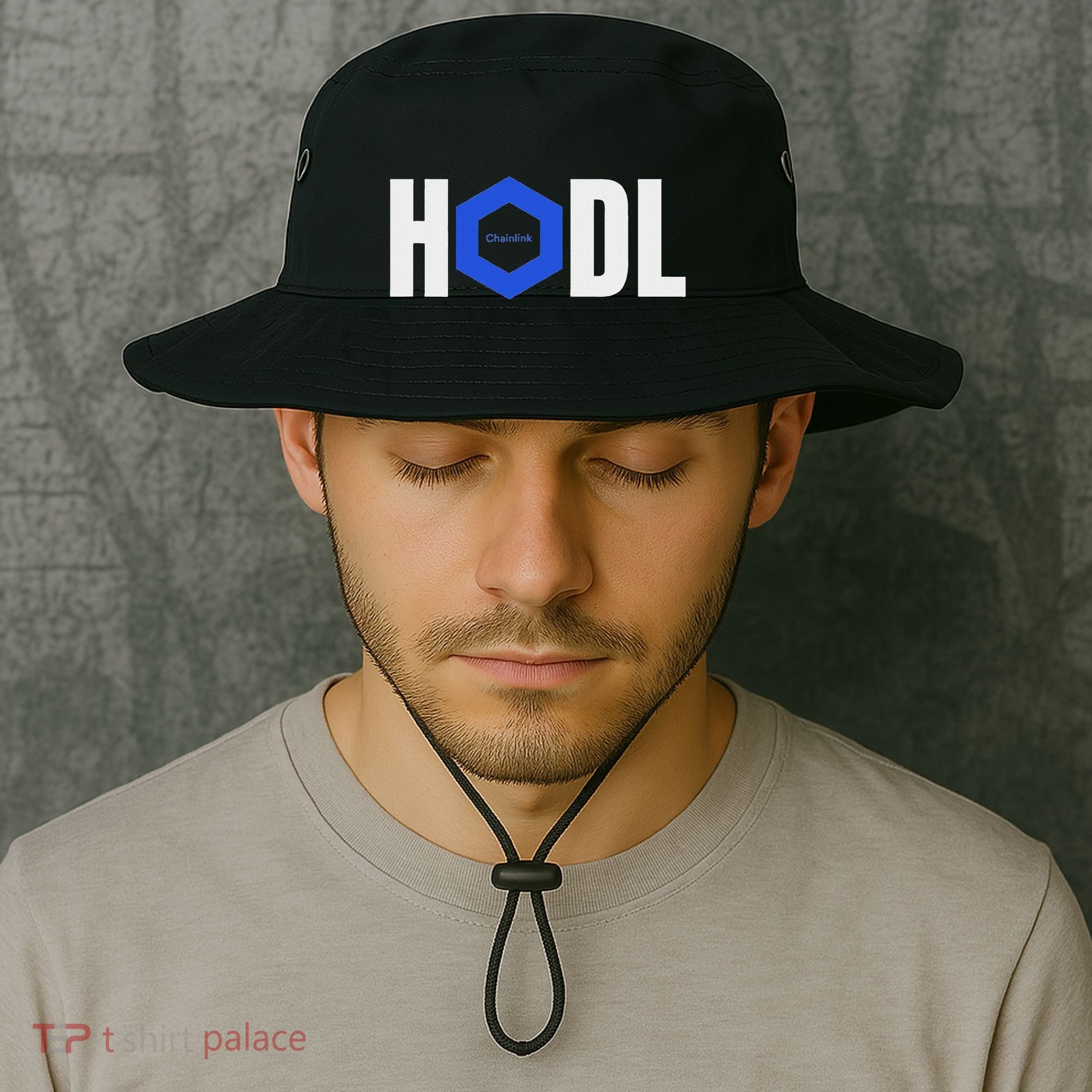 Chainlink Crypto Hodl Text Link Cryptocurrency Words Bucket Hat