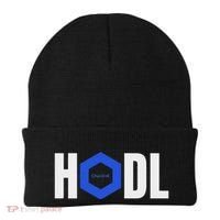 Chainlink Crypto Hodl Text Link Cryptocurrency Words Beanie thumb 0