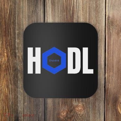 Chainlink Crypto Hodl Text Link Cryptocurrency Words Coaster