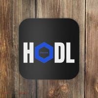 Chainlink Crypto Hodl Text Link Cryptocurrency Words Coaster thumb 0