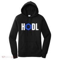 Chainlink Crypto Hodl Text Link Cryptocurrency Words Women's Hoodie thumb 0