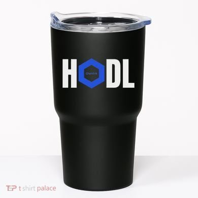 Chainlink Crypto Hodl Text Link Cryptocurrency Words Tumbler