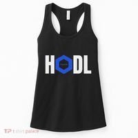 Chainlink Crypto Hodl Text Link Cryptocurrency Words Women's Tank Top thumb 0