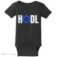 Chainlink Crypto Hodl Text Link Cryptocurrency Words Baby Bodysuit thumb 0