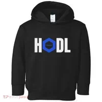 Chainlink Crypto Hodl Text Link Cryptocurrency Words Toddler Hoodie thumb 0