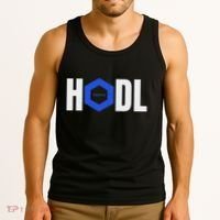 Chainlink Crypto Hodl Text Link Cryptocurrency Words Tank Top thumb 3