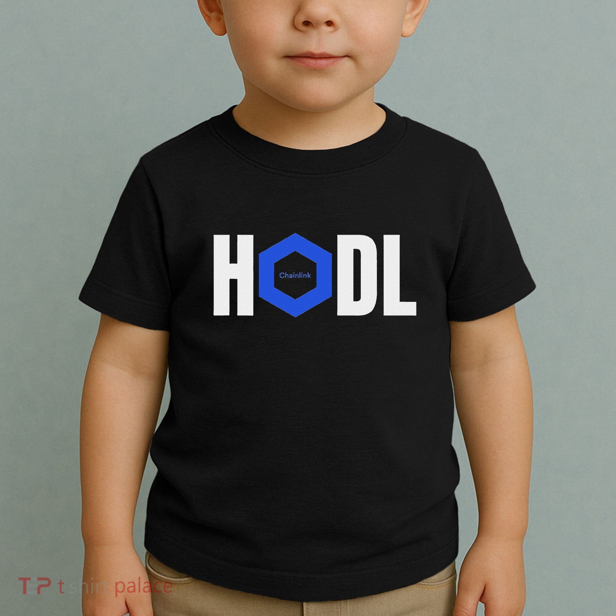 Chainlink Crypto Hodl Text Link Cryptocurrency Words Toddler T-Shirt