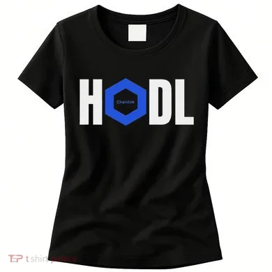 Chainlink Crypto Hodl Text Link Cryptocurrency Words Women's T-Shirt