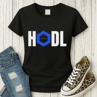 Chainlink Crypto Hodl Text Link Cryptocurrency Words Women's T-Shirt thumb 3