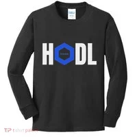 Chainlink Crypto Hodl Text Link Cryptocurrency Words Kids Long Sleeve Shirt thumb 0