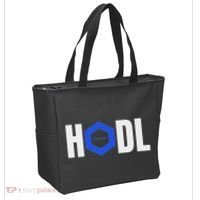 Chainlink Crypto Hodl Text Link Cryptocurrency Words Tote Bag thumb 2