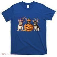 Cute Cat Halloween Witch Mummy Pumpkin Funny Cat Lover Gift T-Shirt thumb 0