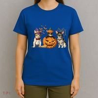 Cute Cat Halloween Witch Mummy Pumpkin Funny Cat Lover Gift T-Shirt thumb 4