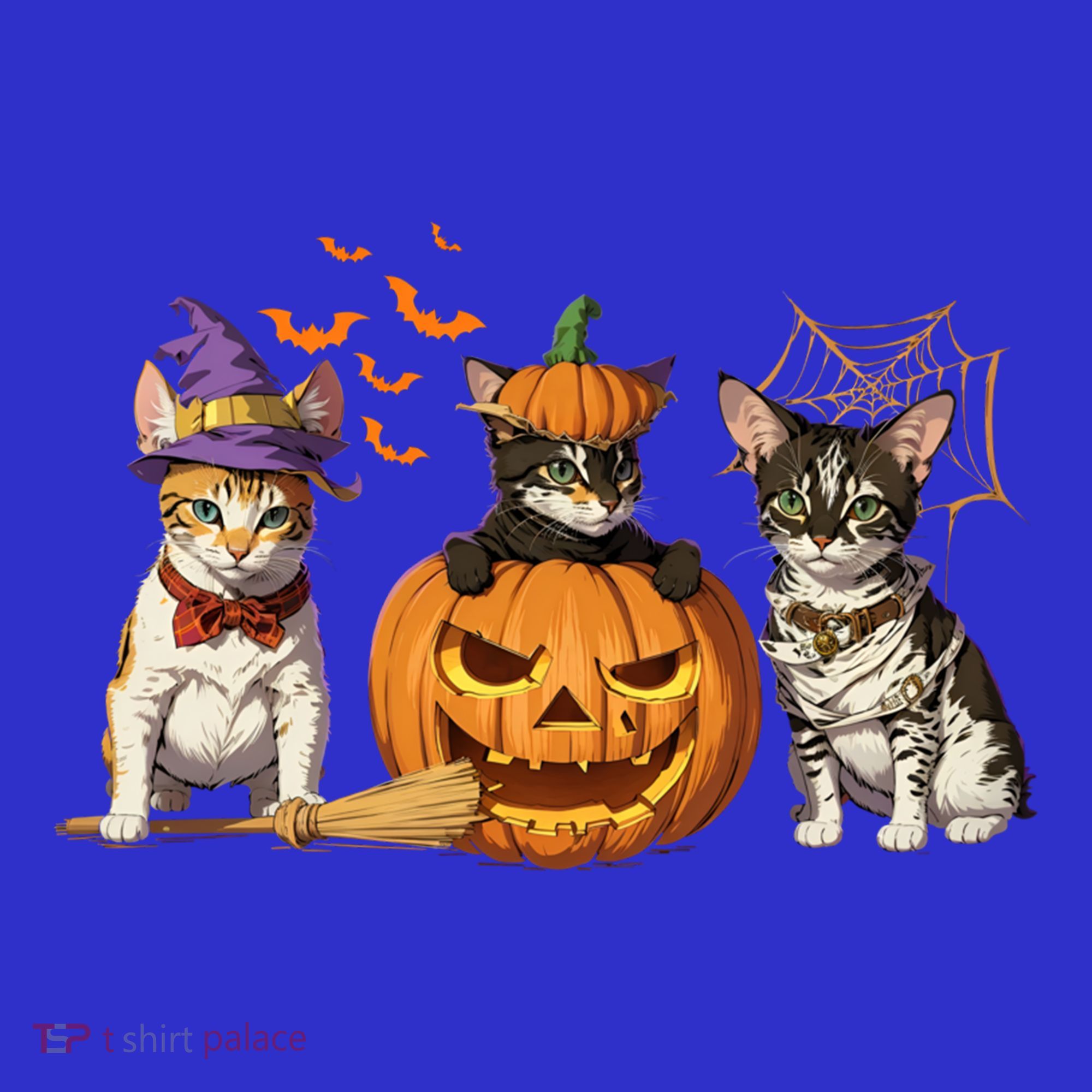Cute Cat Halloween Witch Mummy Pumpkin Funny Cat Lover Gift Women's Tank Top