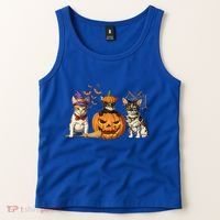 Cute Cat Halloween Witch Mummy Pumpkin Funny Cat Lover Gift Tank Top thumb 2