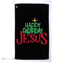 Christian Christmas HAPPY BIRTHDAY JESUS Gift Golf Towel thumb 0