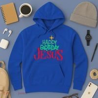 Christian Christmas HAPPY BIRTHDAY JESUS Gift Hoodie thumb 3