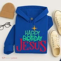 Christian Christmas HAPPY BIRTHDAY JESUS Gift Hoodie thumb 4