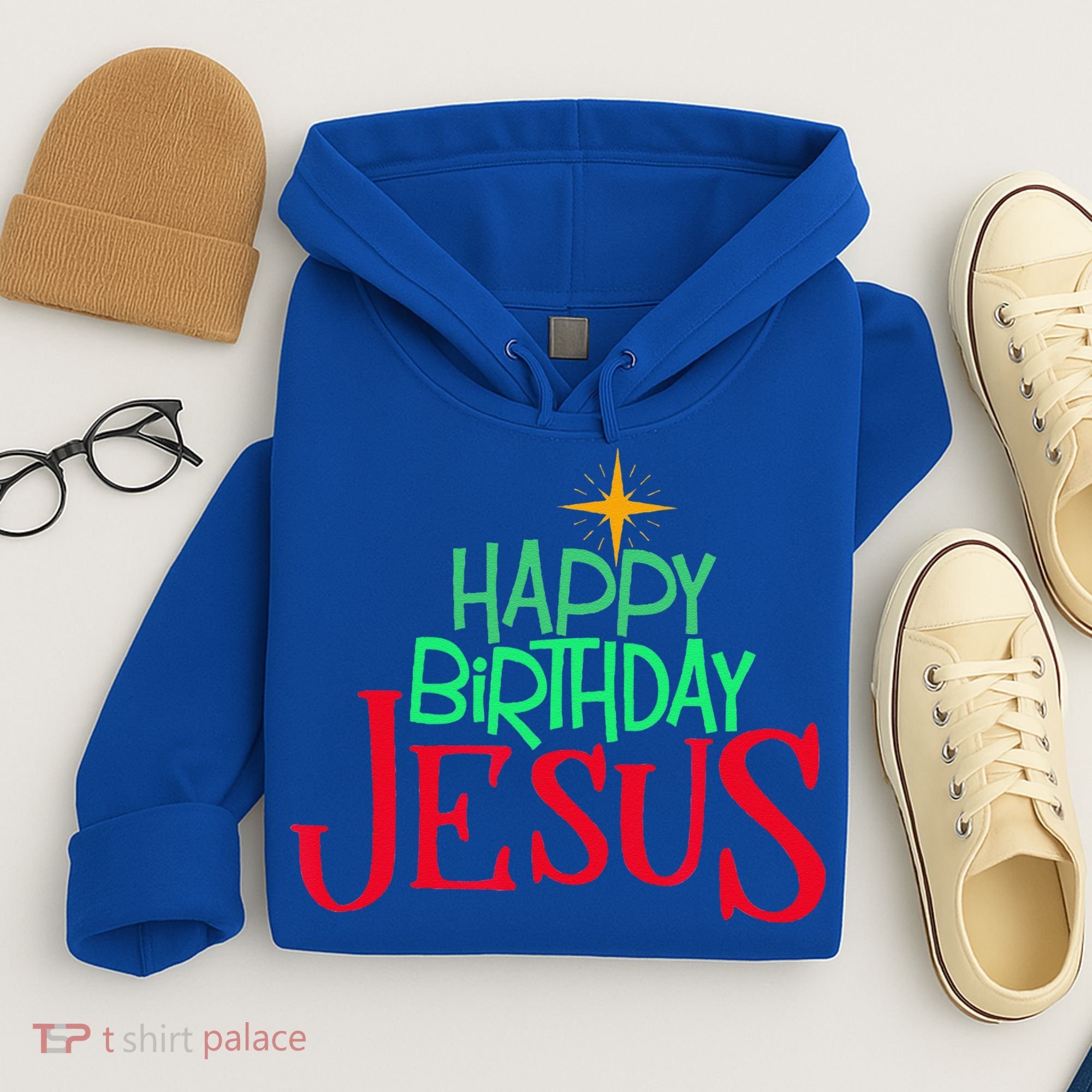 Christian Christmas HAPPY BIRTHDAY JESUS Gift Hoodie