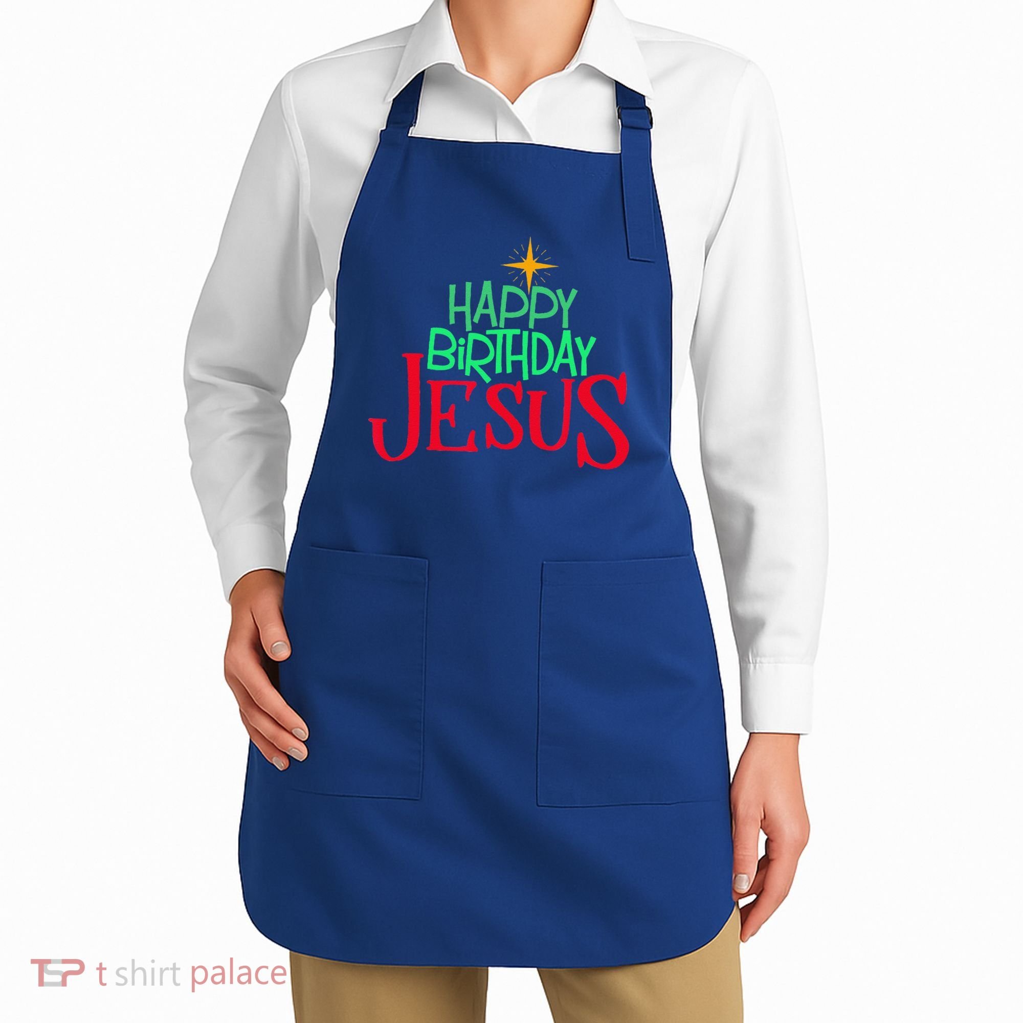 Christian Christmas HAPPY BIRTHDAY JESUS Gift Apron