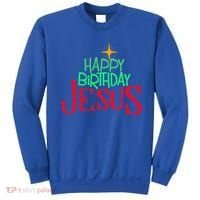 Christian Christmas HAPPY BIRTHDAY JESUS Gift Sweatshirt thumb 0