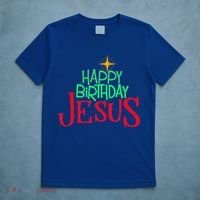 Christian Christmas HAPPY BIRTHDAY JESUS Gift T-Shirt thumb 5