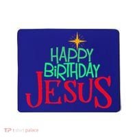 Christian Christmas HAPPY BIRTHDAY JESUS Gift Mousepad thumb 0