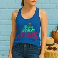 Christian Christmas HAPPY BIRTHDAY JESUS Gift Women's Tank Top thumb 2