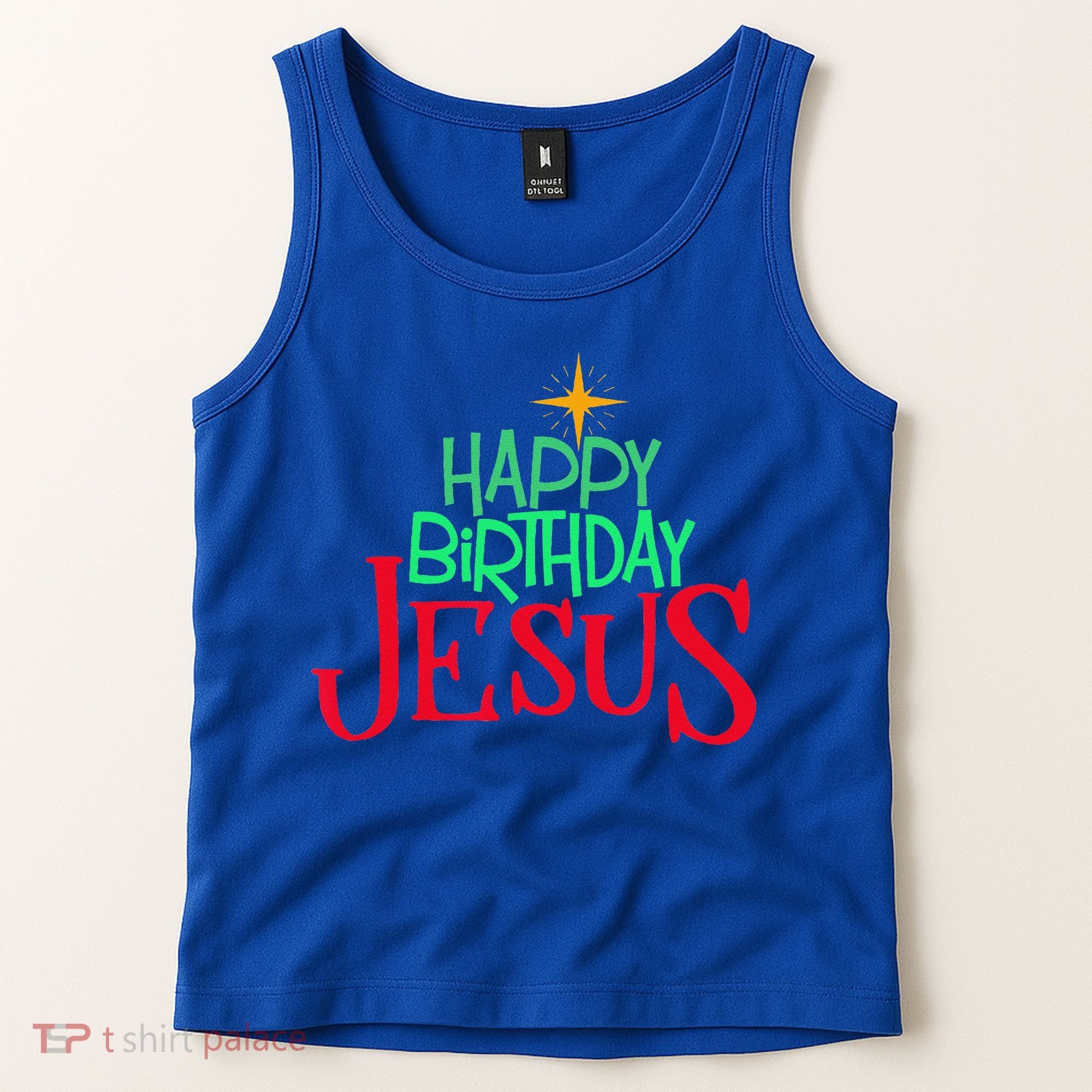 Christian Christmas HAPPY BIRTHDAY JESUS Gift Tank Top