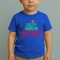 Christian Christmas HAPPY BIRTHDAY JESUS Gift Toddler T-Shirt thumb 2