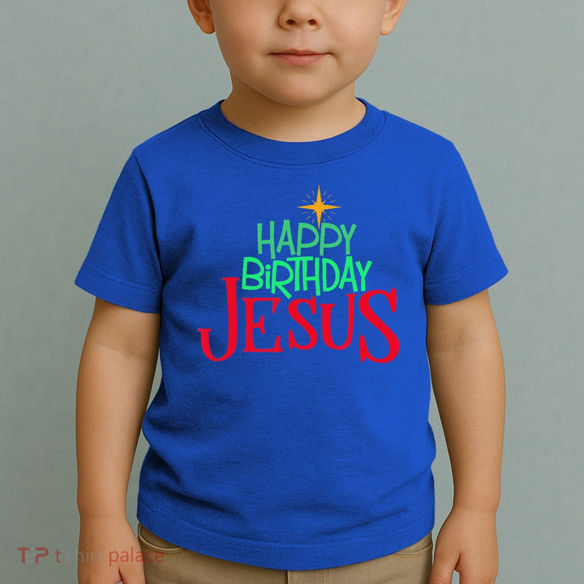 Christian Christmas HAPPY BIRTHDAY JESUS Gift Toddler T-Shirt