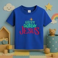 Christian Christmas HAPPY BIRTHDAY JESUS Gift Toddler T-Shirt thumb 3