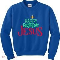 Christian Christmas HAPPY BIRTHDAY JESUS Gift Kids Sweatshirt thumb 0