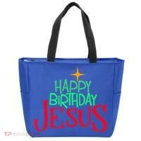 Christian Christmas HAPPY BIRTHDAY JESUS Gift Tote Bag thumb 0