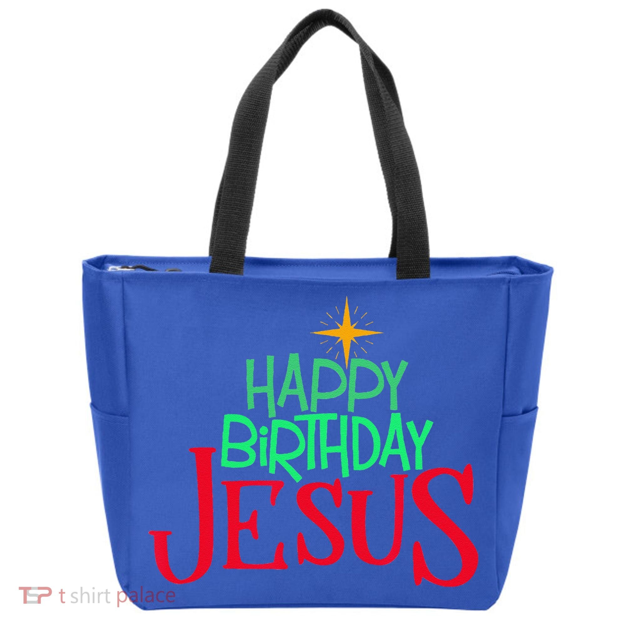 Christian Christmas HAPPY BIRTHDAY JESUS Gift Tote Bag