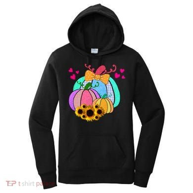 Colorful Cute Halloween Sunflower Pumpkin Women's Hoodie