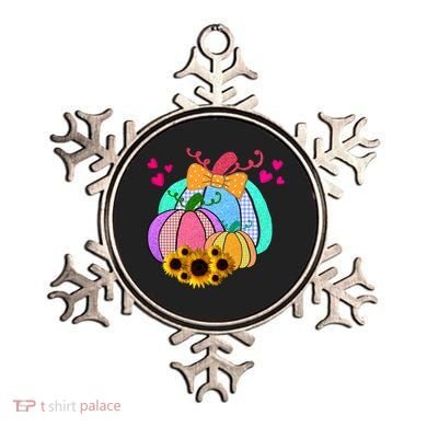 Colorful Cute Halloween Sunflower Pumpkin Ornament