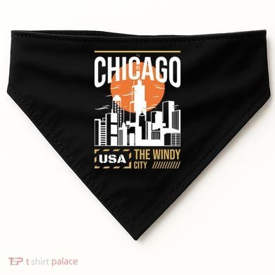 Chicago USA-Made Doggie Bandana
