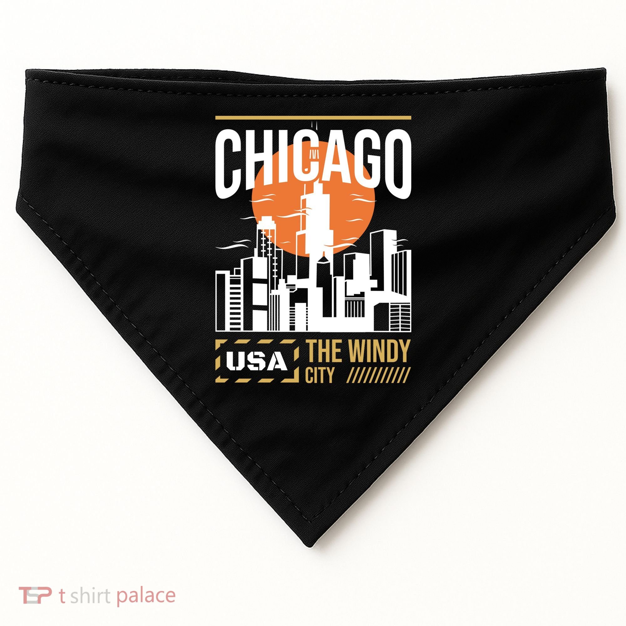 Chicago USA-Made Doggie Bandana