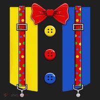 Clown Costume Halloween Circus Matching Golf Towel thumb 3