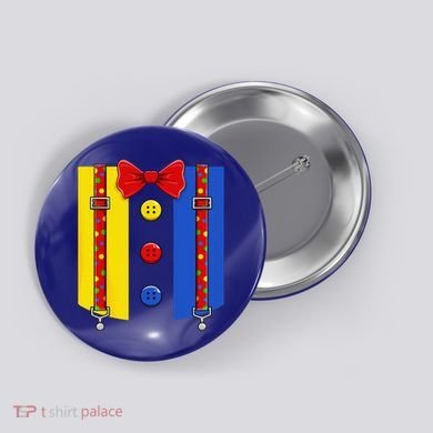 Clown Costume Halloween Circus Matching Button
