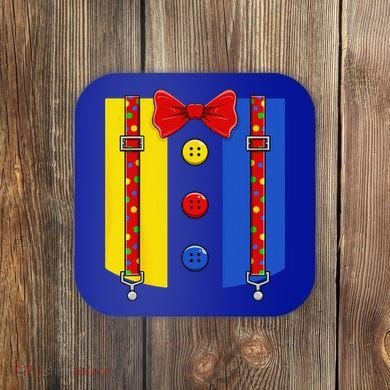 Clown Costume Halloween Circus Matching Coaster