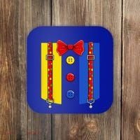 Clown Costume Halloween Circus Matching Coaster thumb 0